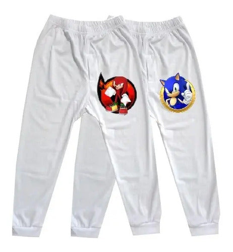Pack 2 Calzoncillos Largos Sonic Knuckles Niños Algodón