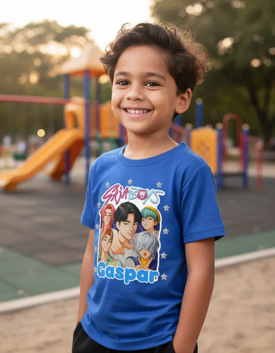 Polera Saja Boys Demon Hunters Personalizada Niños