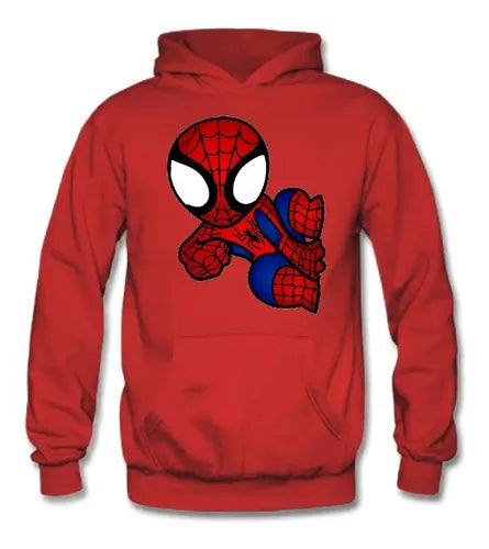Polerón Canguro Algodón Niños Spiderman Mini