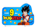 Vela De Cumpleaños Goku Dragon Ball Niños Personalizada