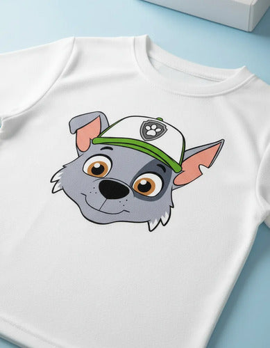Camiseta Polar Manga Larga Polera Niño Rocky Paw Patrol