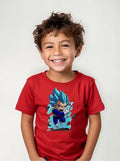 Polera Color Algodón 100% Niños Vegeta Dragon Ball