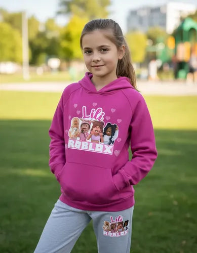 Buzo Roblox Niña Pantalon Personalizado Niñas D1