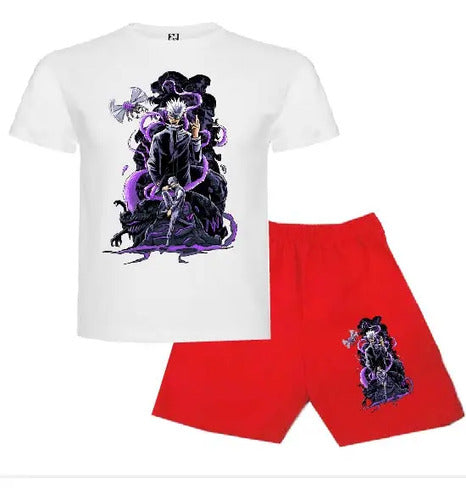 Pijama Corto Niños Algodon Satoru Gojo Jujutsu Kaisen