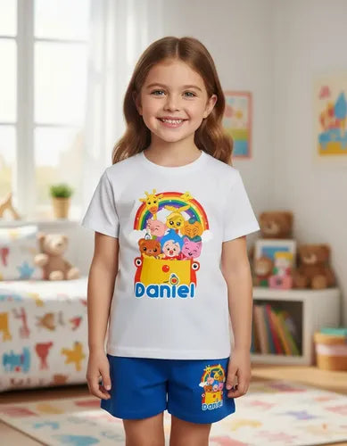 Pijama Plim Plim Amigos Personalizado Niños Y Niñas