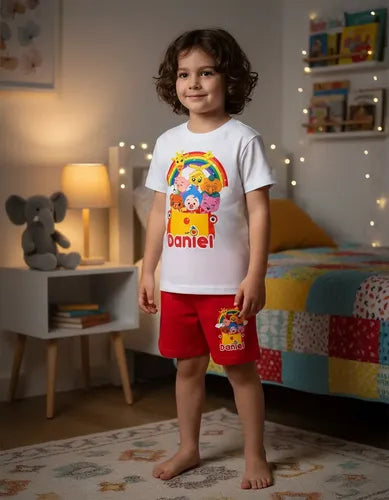Pijama Plim Plim Amigos Personalizado Niños Y Niñas