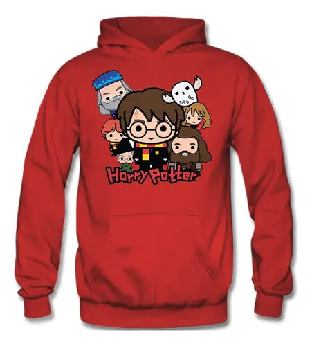 Polerón Canguro Algodón Niños Harry Potter Personajes