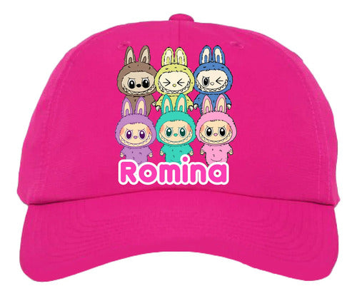 Jockey Labubu Niña Personalizado Ajustable Fucsia Talla Niños