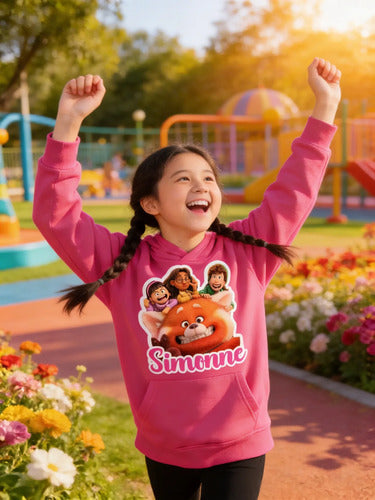 Polerón Canguro Pelicula Red Niña Personalizado Algodón