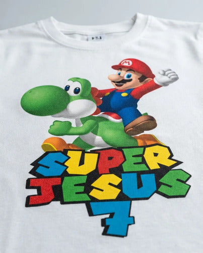 Polera Super Mario Bross Yoshi Personalizada Algodón 100%