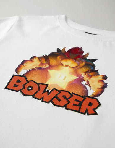 Camiseta Polar Manga Larga Polera Niño Bowser Pelicula Mario