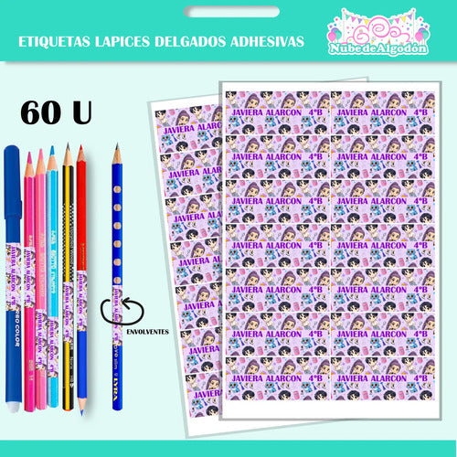 Etiquetas Escolares Personalizadas Huntrix Guerreras K Pop