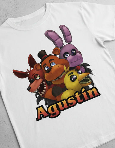 Polera Estampada Niño Cumpleaños Five Nights At Freddy's