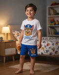Pijama Chase Paw Patrol Personalizado 2 Niños 100% Algodón