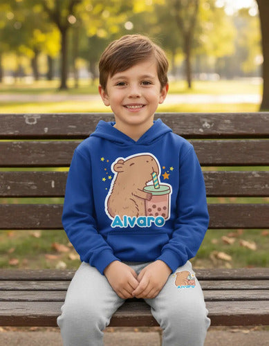 Buzo Capibara Poleron Pantalon Personalizado Niños