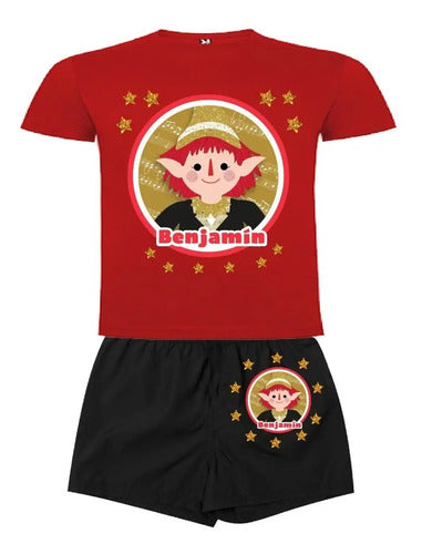 Polera + Short  Duendes Mágicos Niños Regalo  Navidad