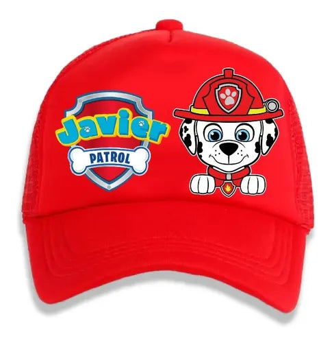 Jockey Marshall Paw Patrol 2 Niños Personalizado  Rojo Talla Niños