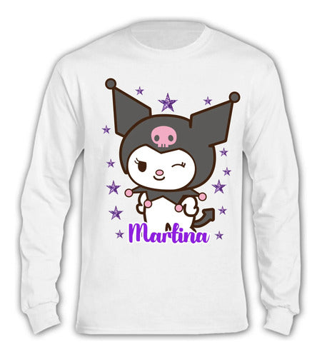 Pijama Largo Kuromi D2 Niñas Personalizado Algodon