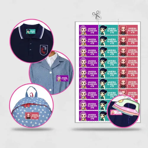 Etiquetas Escolares Personalizadas Huntrix Guerreras K Pop