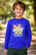 Polera Animales Safari Personalizada Niños Manga Larga
