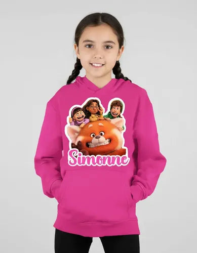 Polerón Canguro Pelicula Red Niña Personalizado Algodón