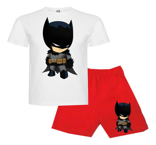 Pijama Corto Niños Algodon Batman
