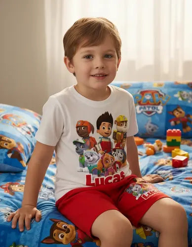 Pijama Paw Patrol Niñas Personalizado 100%  Algodón Niños