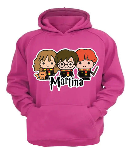 Polerón Harry Potter Y Amigos Personalizado Niños Y Niñas