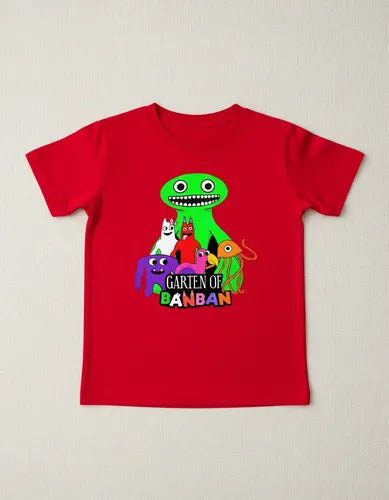 Polera Color Algodón 100% Niños Garten Of Banban 2 Roblox