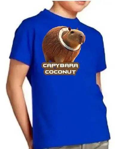 Polera Color Algodón 100% Niñas Niños Capibara Coconut Brain
