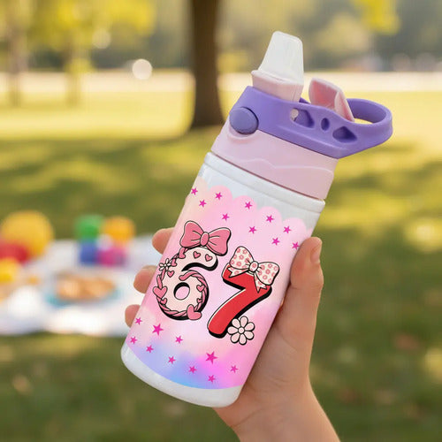 Botella Agua Six Seven 67 Niñas Rosa