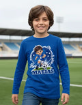 Polera Algodon Manga Larga Futbol Niño Personalizada Nombre