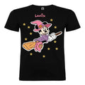 Polera Minnie Bruja Halloween Personalizada Niñas Algodon