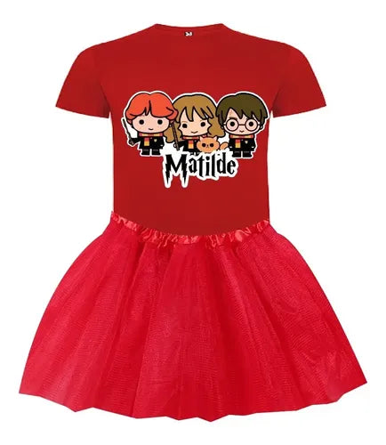 Traje Disfraz Harry Potter Niñas Personalizado