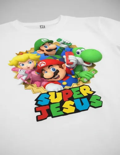 Polera Mario Yoshi Luigi Peach Personalizada Algodón 100%
