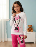 Pijama Largo Minnie Mouse 1  Niña Personalizado Algodón