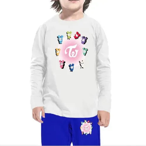 Pijama Largo Niñas Algodon Twice Lovely Lovelis Circulo 2