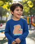 Polera Capibara Personalizada Niños Manga Larga Algodon
