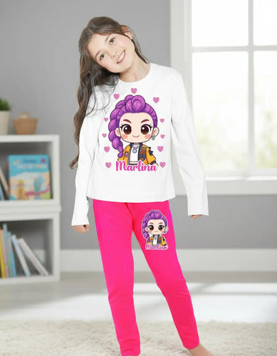 Pijama Largo Rumi Huntrix Demon Hunter K Pop Personalizado