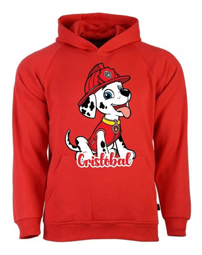 Polerón Marshall Paw Patrol Niños Personalizado Algodón 2