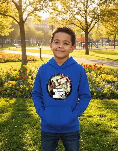 Polerón Canguro Algodón Niños Gta V