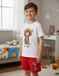 Pijama Corto Niños Algodon Luffy One Piece