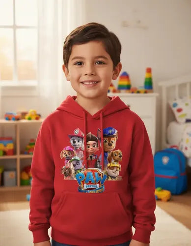 Polerón Canguro Algodón Niños Paw Patrol Pelicula