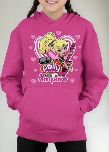 Polerón Canguro Polly Pocket Niñas Personalizado Algodón