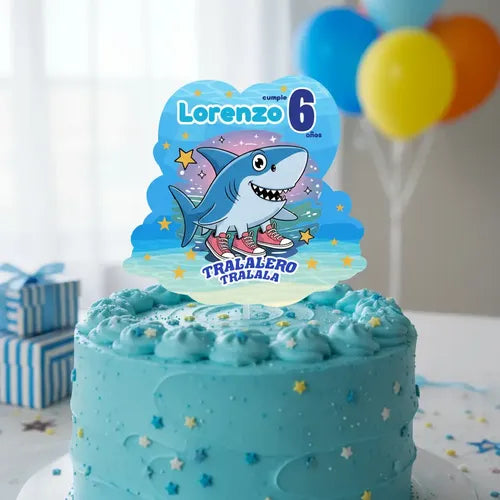 Vela De Cumpleaños Tralalero Tralala Personalizada Niños