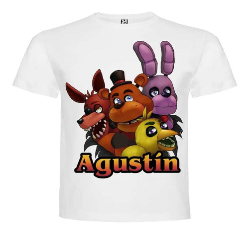 Polera Estampada Niño Cumpleaños Five Nights At Freddy's