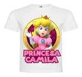 Polera Princesa Peach Personalizada Algodón 100%