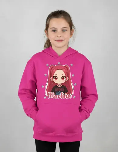 Polerón Mira Huntrix Demon Hunters K Pop Personalizado Niñas D1