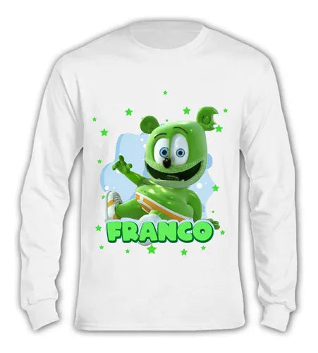 Pijama Largo Osito Gominola Niños Personalizado Algodon