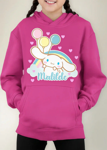 Polerón Cinnamoroll Niñas Personalizado Algodón
